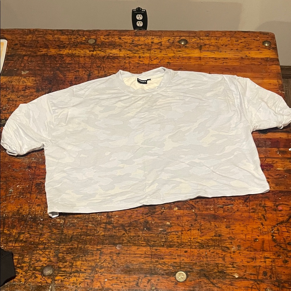 Mono B Light Gray Camouflage Tee